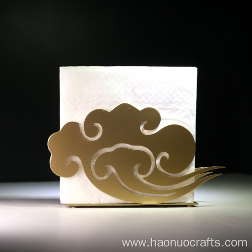 Chinese style paper towel holder with auspicious clouds